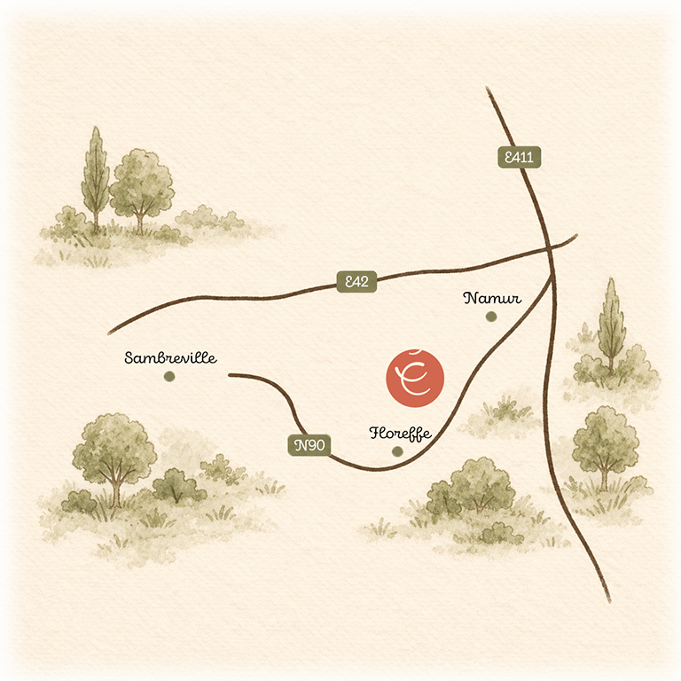 Emulsion: situation du restaurant sur la carte